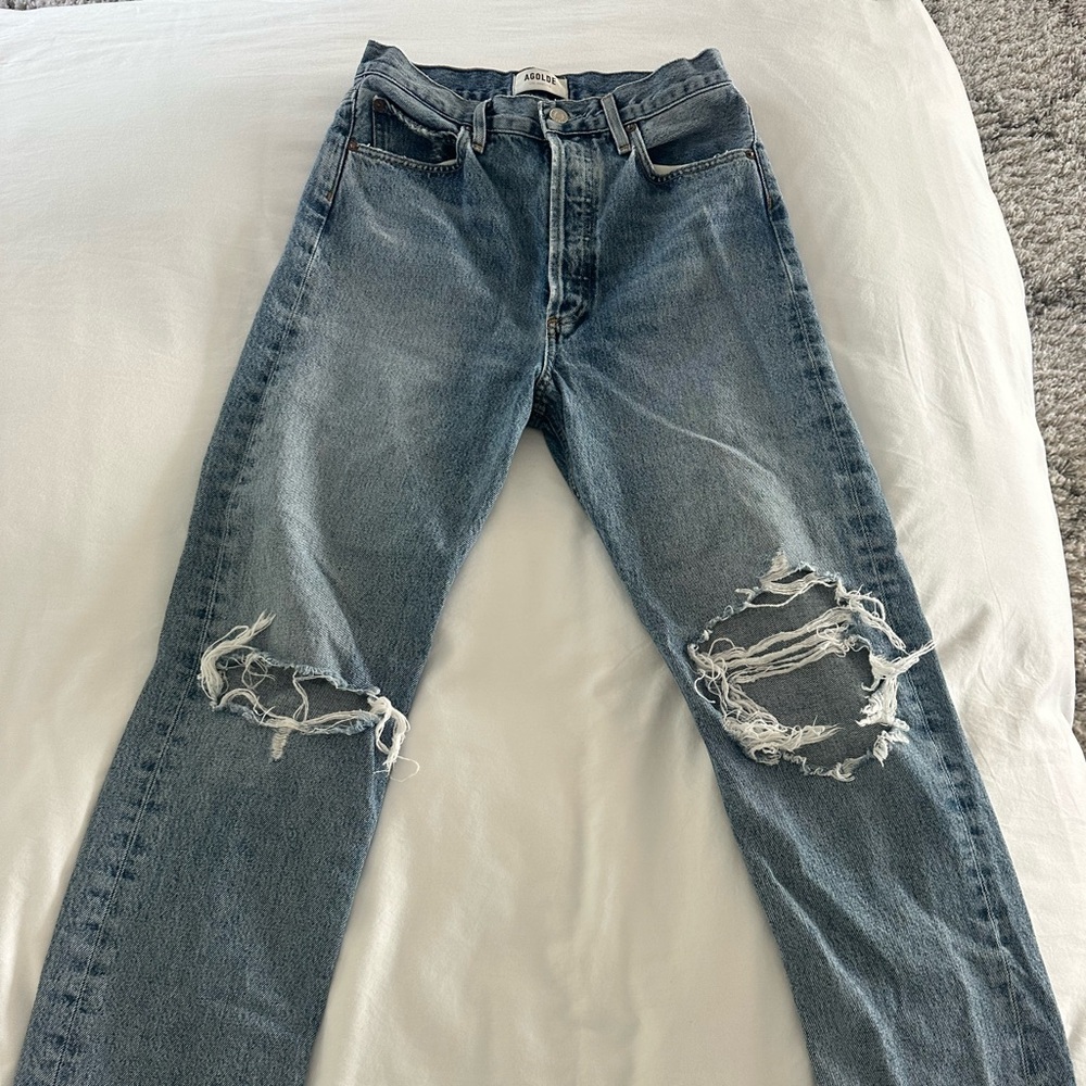 AGOLDE women's button fly straight leg jeans Size 26